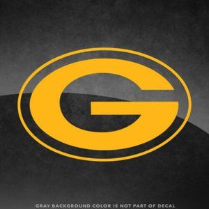 NFL Football GREENBAY Packers Vinyl Decal sticker white